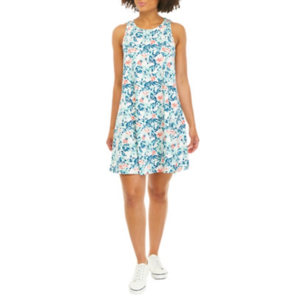 Ocean + Coast Women’s Floral Racer Back Tank Dress Size XL